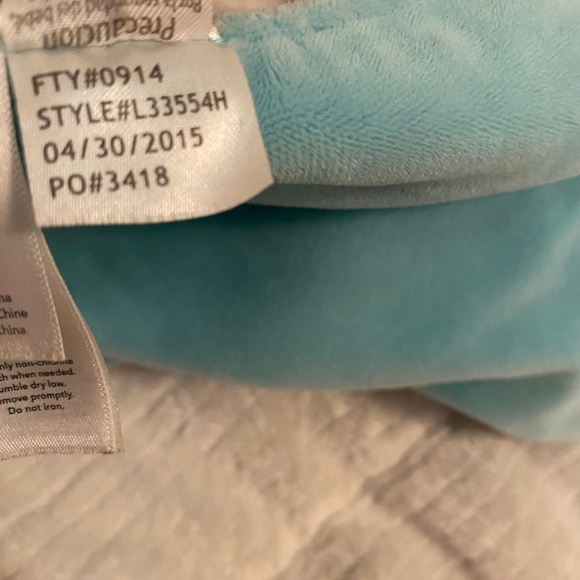 Carter's Elephant Blue Grey Rectangular Rattle Plush Baby Security Blanket Lovey - Picture 5 of 5